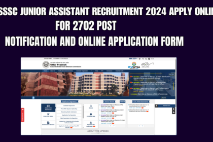 UPSSSC Junior Assistant Recruitment 2024 Apply Online