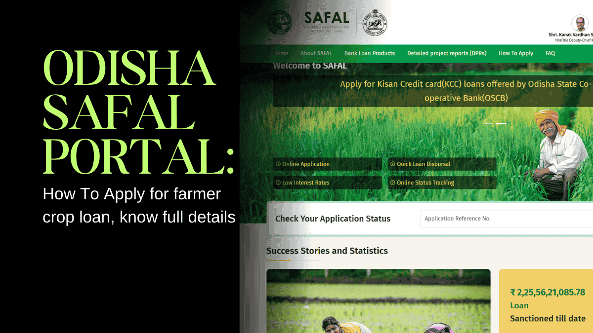 Odisha Safal Porta How To Apply for farmer crop loan
