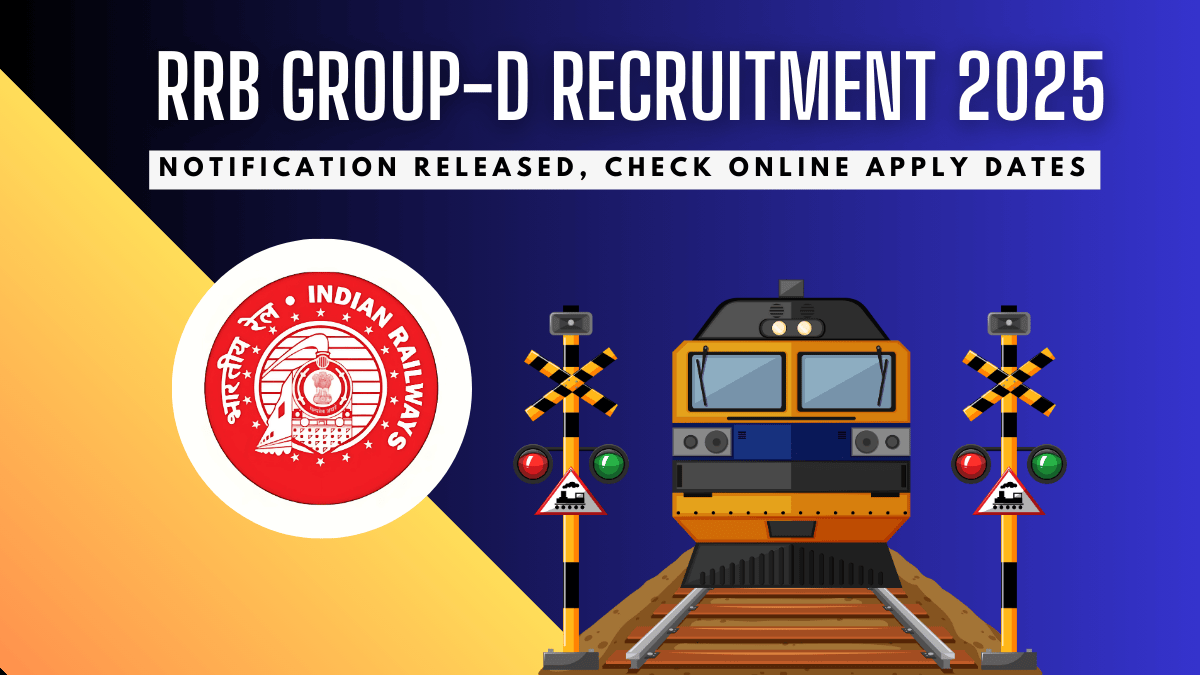 RRB Group D Recruitment 2025, Notification Released, Check Online Apply Dates