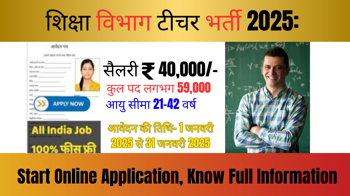 Shiksha Vibhag Teacher Bharti 2025