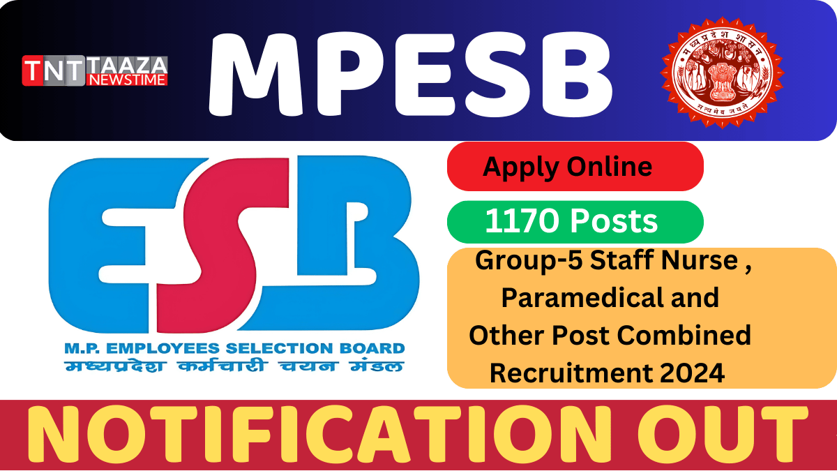 MPESB Group 5 Paramedical Recruitment 2024