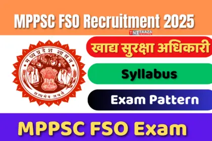 MPPSC FSO Recruitment 2025