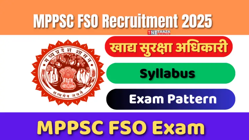 MPPSC FSO Recruitment 2025