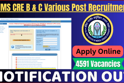 AIIMS CRE Group B & C Various Post Recruitment