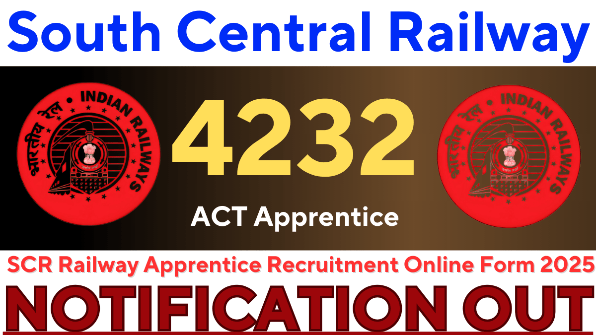 Railway RRC SCR Apprentice Recruitment 2025