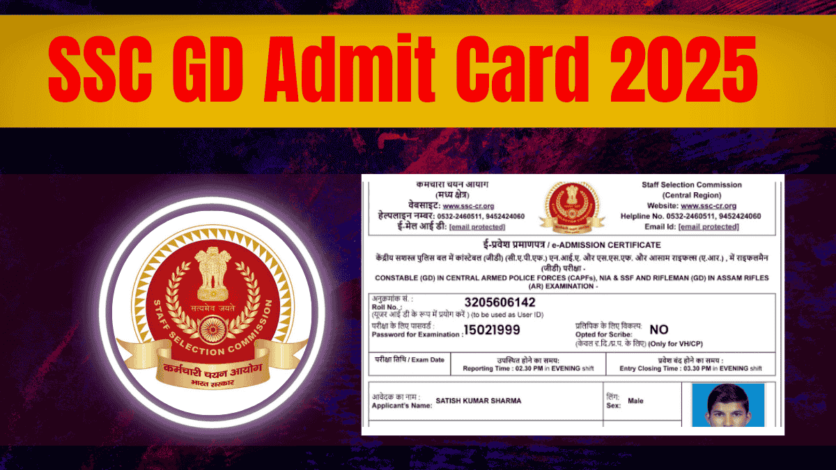SSC GD Admit Card 2025