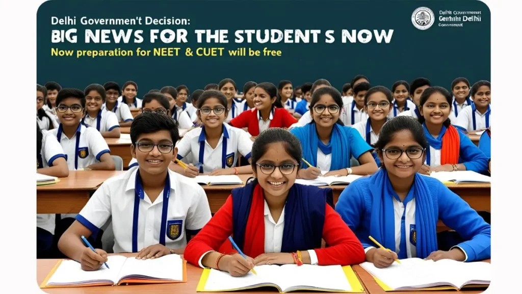 Delhi government's big decision: छात्रों के लिए बड़ी खुशखबरी, अब NEET और CUET की तैयारी होगी मुफ्त
